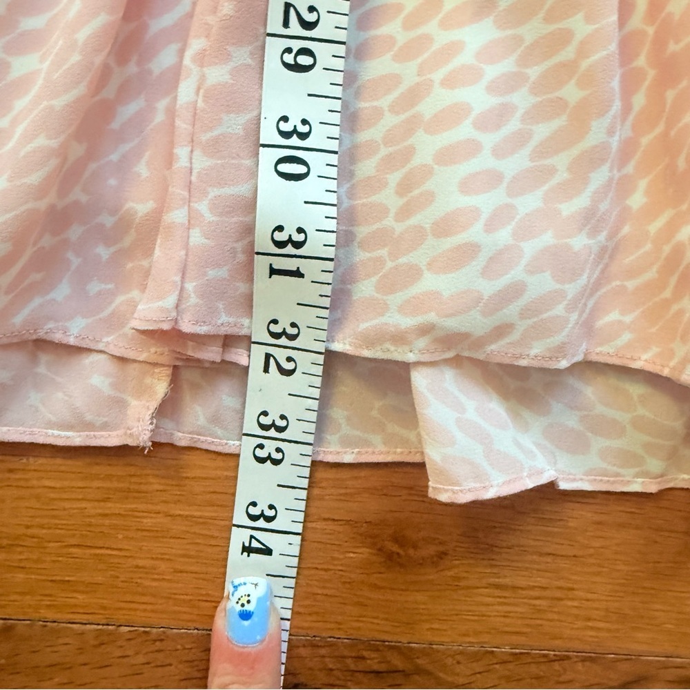 Kate spade New York Pink Pleated Georgette Dress Pink & White size 0 - Picture 6 of 7